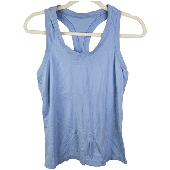 Athleta Momentum Seamless Racerback Tank Light Blue - Picture 7 of 7